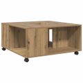 vidaXL Konferenčný stolík, dub artisan 80x80x40 cm, kompozitné drevo