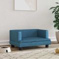 vidaXL Pelech pre psa modrý 60x40x30 cm zamat