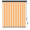 vidaXL Vonkajšia zatemňovacia roleta 140x250 cm biela a oranžová