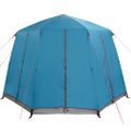 vidaXL Stan pre 3 osoby so strechou Modrá a šedá 320 x 320 x 203 cm