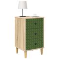 vidaXL Nočný stolík GELEEN Dub sonoma 36 x 33 x 60 cm Kompozitné drevo