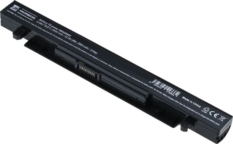 Batéria T6 Power pre Asus X450, X550, X552, A450, A550, F450, F550, F552, R510, 2600mAh, 38Wh, 4cell