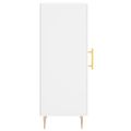 vidaXL Komoda biela 34,5x34x90 cm spracované drevo