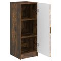 vidaXL Servírovacia skriňa Dymový dub 33 x 34,5 x 87 cm