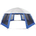 VidaXL Stan pri bazéne s odnímateľnými stenami zo sieťoviny 612x612 cm