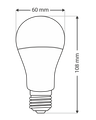 LED žiarovka Qtec 9W A60 E27 4200K