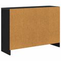 vidaXL Servírovacia skriňa Čierny dub 88,5 x 27,5 x 63,5 cm
