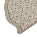 vidaXL Kobercové nášľapy na schody 15 ks bledosivé 56x17x3 cm
