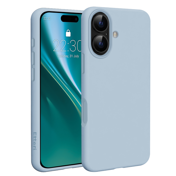 Puzdro Etteri Silicone Mag pre iPhone 17 svetlo modrá