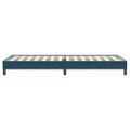 vidaXL Posteľný rám boxsping bez matracom tmavomodrý 80x220 cm zamat
