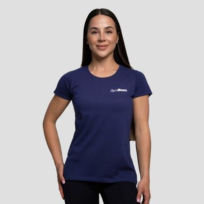 Dámske tričko Basic Navy Blue - GymBeam, veľkosť XXL, veľkosť oblečenia XXL