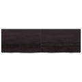 vidaXL Stolová doska tmavohnedá 200x60x(2-6) cm ošetrený dubový masív