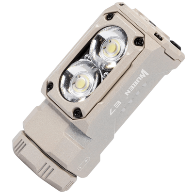 Wuben E7 6500K KHAKI svietidlo 1800lm, khaki