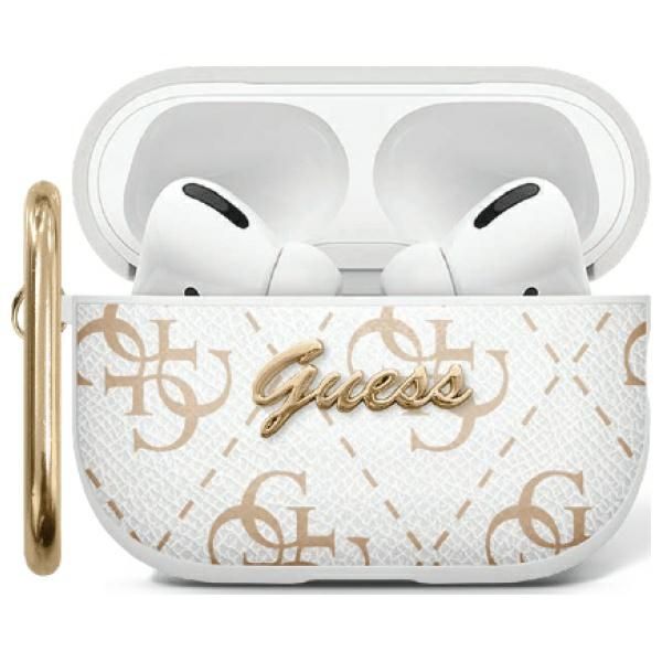 Puzdro Guess PU New 4G Hook pre AirPods Pro 2 biela