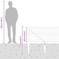 vidaXL Hexagonálny plot s stĺpom 100 x 0,6 m Pozinkovaná oceľ