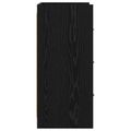 vidaXL Servírovacia skriňa Čierny dub 75 x 33 x 80 cm Kompozitné drevo