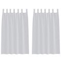 vidaXL Voile záclona 2 ks Svetlosivá 175 x 140 cm Polyester