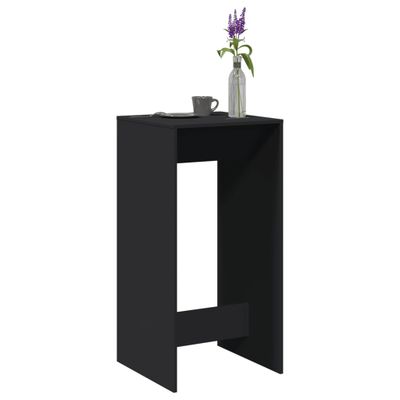 vidaXL Barový stôl čierny 51x50x103,5 cm kompozitné drevo