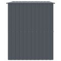 vidaXL Búda pre psa so strechou antracitová 214x153x181 cm pozin. oceľ