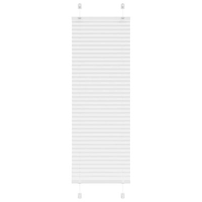 vidaXL plisovaná roleta biela 40x100 cm šírka látky 39,4 cm
