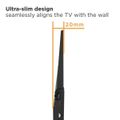 SUNNE by Elite Screens držák na zeď pro LCD a TV 32 - 70"/ fixní Držák na TV, fixní, 32"–75", 45 kg, VESA 400×400, profil 20 mm, ocel, cerný