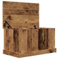 vidaXL Úložné boxy staré drevo 70x40x38 cm kompozitné drevo