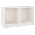 vidaXL TV skrinka biela 70x33x42 cm masívne borovicové drevo