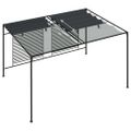 vidaXL Altánok so zaťahovacou strieškou 4x3x2,3 m antracitový 180 g/m²