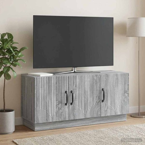 vidaXL TV skrinka Sivá sonoma 99 x 34,5 x 47 cm Kompozitné drevo