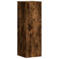 vidaXL Stojany na kvety 2 ks, tmavý dub 33x33x100 cm, kompozitné drevo