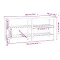 vidaXL Pracovná lavica medová 181x50x80 cm masívna borovica
