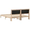 vidaXL Rám postele Hnedá a taupe 180 x 200 cm Borovicový masív