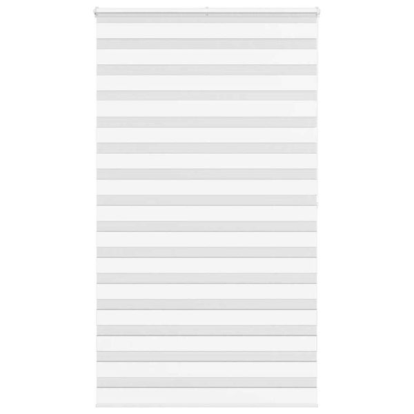 vidaXL Zebra roleta biela 135x200 cm šírka látky 130,9cm polyester