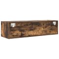 vidaXL TV skrinky 2 ks Dub dymový 100x31x25,5 cm Upravené drevo