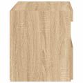 vidaXL Nočný stolík s LED svetlami dub sonoma 50x40x45 cm