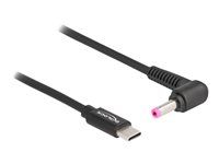 Elektrický kábel - USB-C (M) do DC jack 4,8 x 1,7 mm (M) - 20 V - 3 A - 1.5 m - čierna