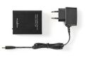 NEDIS HDMI extraktor/ HDMI vstup/ TosLink zásuvka/ 1x 3.5 mm/ 1x HDMI výstup/ 4K@60Hz/ 18 Gbps/ kov/ antracit HDMI extraktor, 4K@60Hz, 18 Gbps, TosLink, 3.5mm jack, Dolby TrueHD, DTS-HD, kovový, antracit