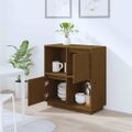 vidaXL Komoda medovo-hnedá 74x35x80 cm masívne borovicové drevo