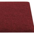 vidaXL Nástenné panely 12 ks vínovo-červené 90x15 cm látka 1,62 m²