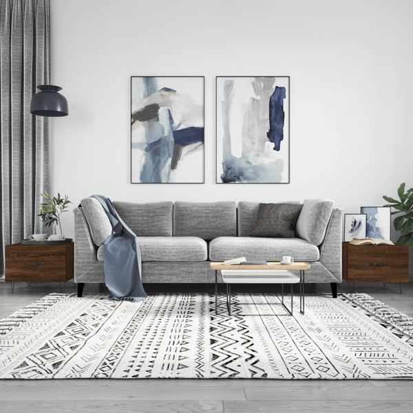 vidaXL Konferenčné stolíky 2 ks hnedý dub 50x50x40 cm kompozitné drevo