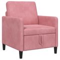 vidaXL Sofa s úložným priestorom Ružová 72 x 78 x 87 cm Polyester