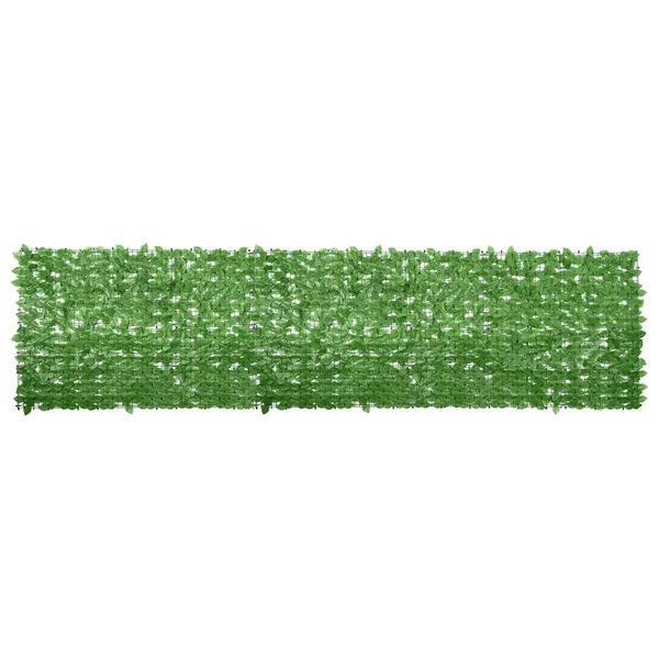 vidaXL Balkónová markíza so zelenými listami 400x100 cm