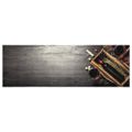 vidaXL Kuchynský koberec, prateľný, Fľaša vína 60x180 cm, zamat