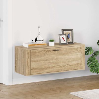 vidaXL Botník dub sonoma 100x35x38 cm spracované drevo