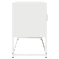 VidaXL TV skrinka Biela 100,5x39x60,5 cm Oceľ valcovaná za studena