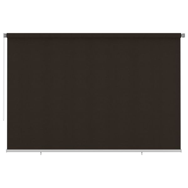 vidaXL Vonkajšia zatemňovacia roleta 350x230 cm hnedá HDPE