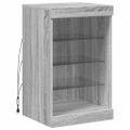 vidaXL Komoda s LED svetlami sivá sonoma 41x37x67 cm
