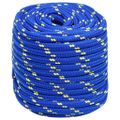 vidaXL Lodné lano modré 16 mm 100 m polypropylén