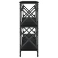vidaXL Konzolový stolík čierny 200x28x80,5 cm kompozitné drevo
