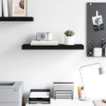 vidaXL Plávajúca nástenná polica, čierna 60x23,5x3,8 cm, MDF